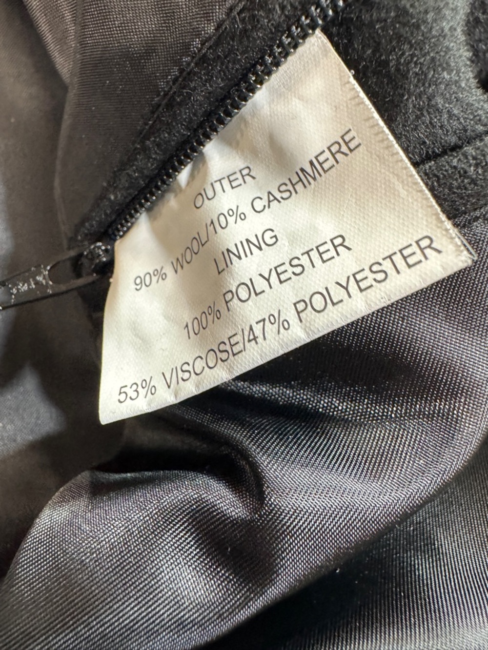 Peter Millar Westport Jacket Mens XL Black Crown Cashmere Wool Lined Full Zip - Picture 6 of 7